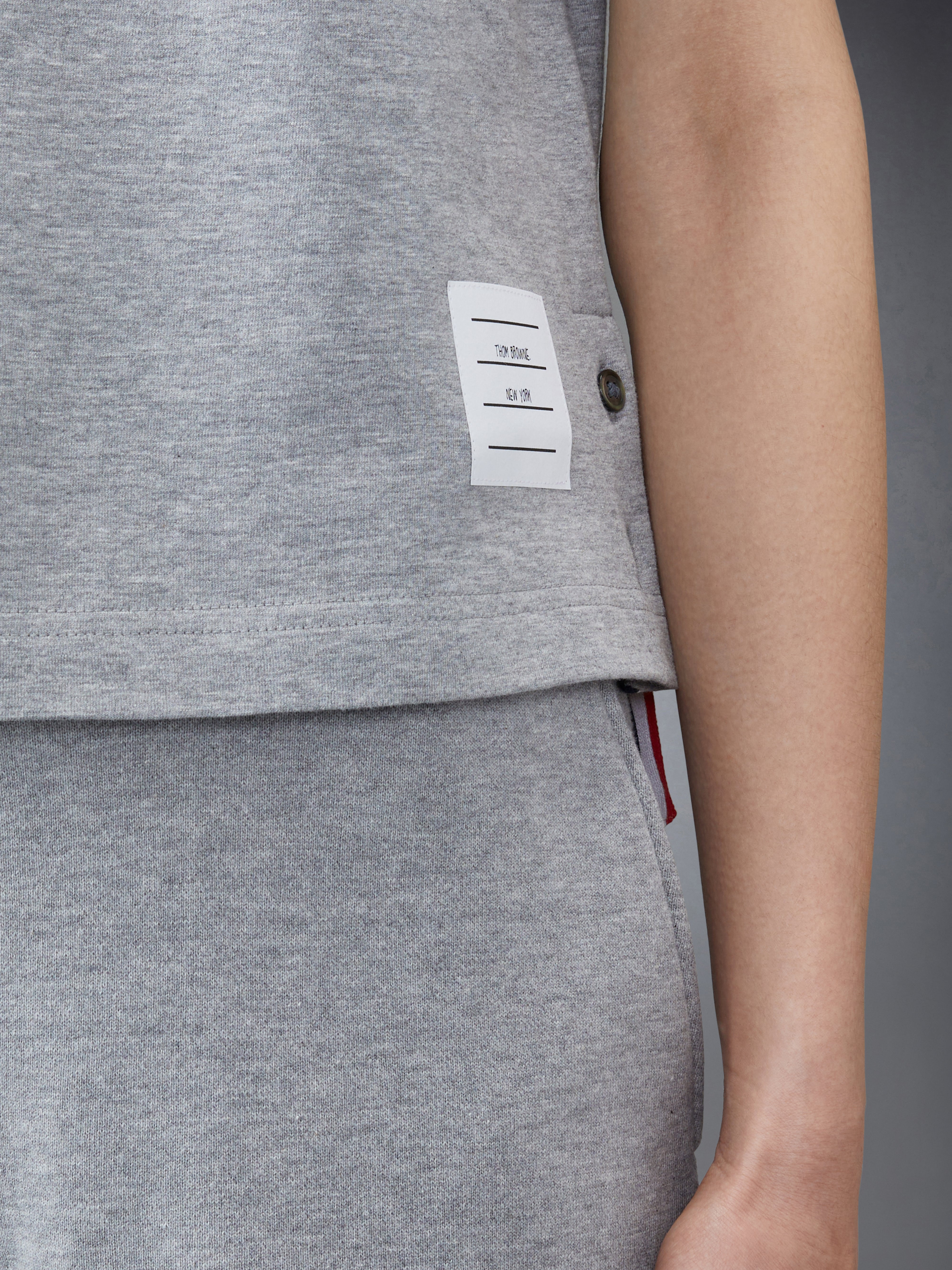 THOM BROWNE 正規品関税込み 半袖Tシャツ FJS075A 00042 680 Medium Weight Jersey Ringer Tee | Thom Browne