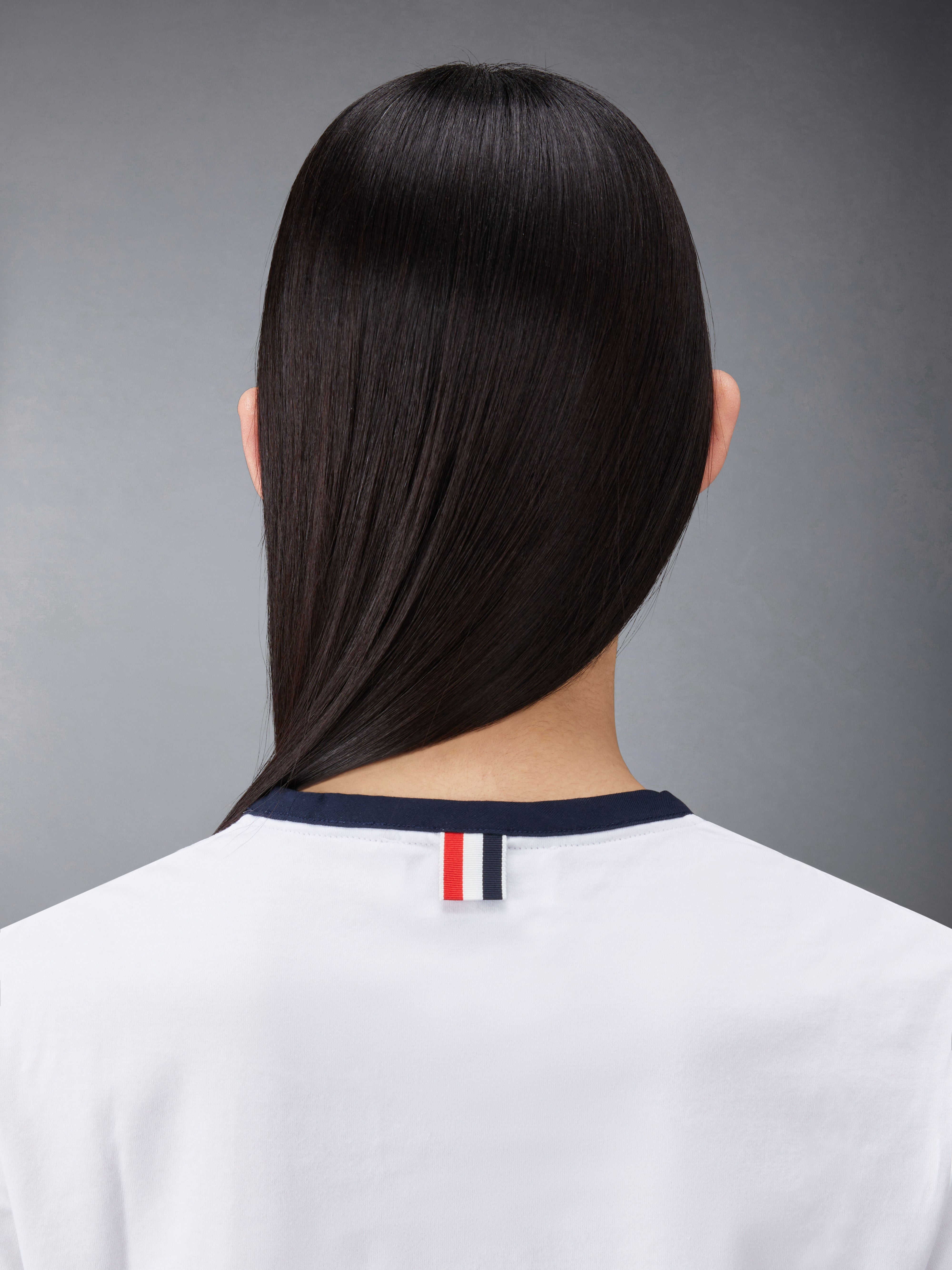 THOM BROWNE レディース 半袖Tシャツ FJS075A 00042 100 Thom Browne Short Sleeve T-Shirt 00042 100 132353107 | eBay