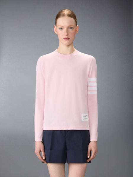 JERSEY 4-BAR LONGSLEEVE TEE LT PINK