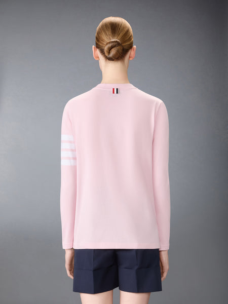 JERSEY 4-BAR LONGSLEEVE TEE LT PINK