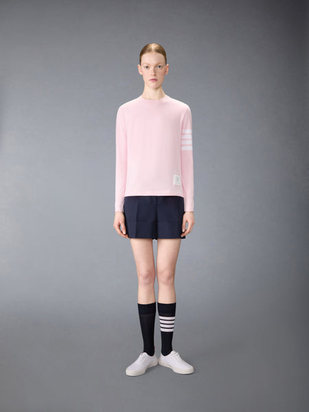 JERSEY 4-BAR LONGSLEEVE TEE LT PINK