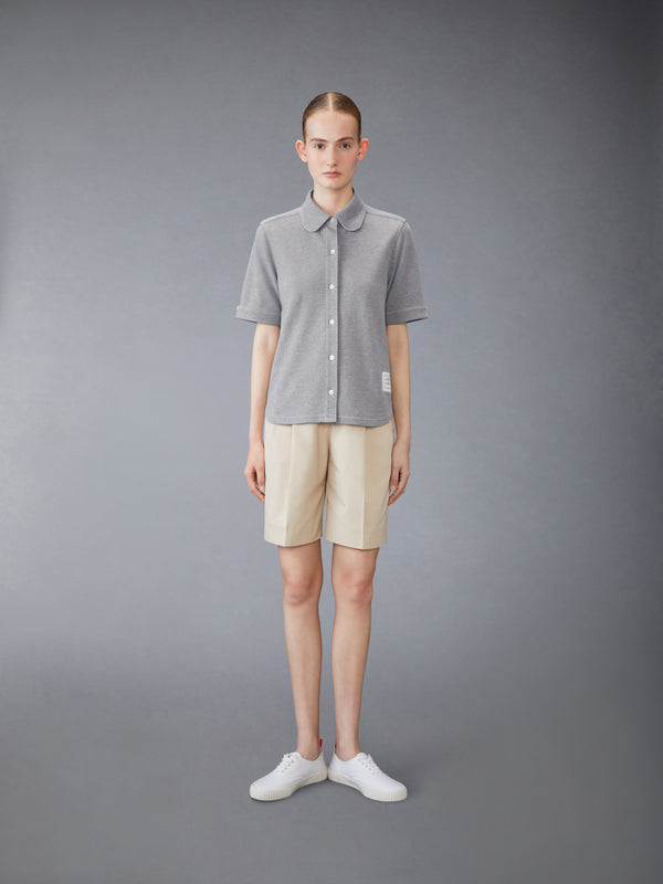 COTTON PIQUE SHORT SLEEVE SHIRT - image 3
