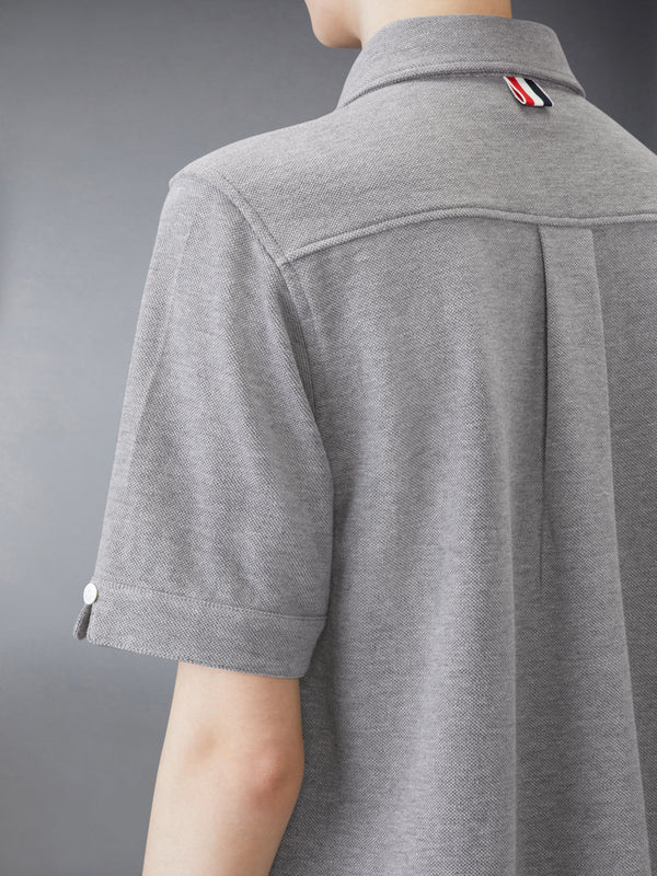 COTTON PIQUE SHORT SLEEVE SHIRT - image 4