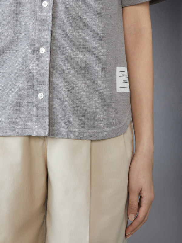 COTTON PIQUE SHORT SLEEVE SHIRT - image 5