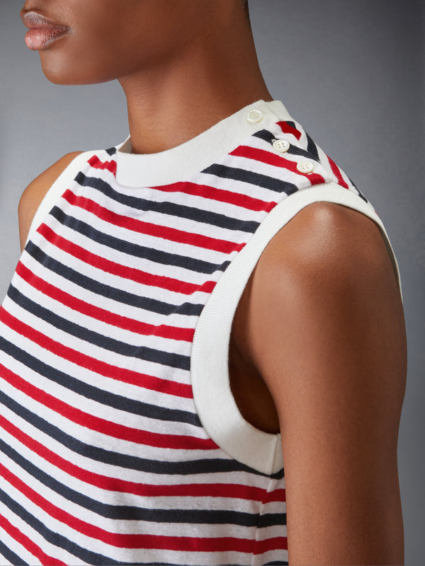LINEN JERSEY SHELL TOP - image 6