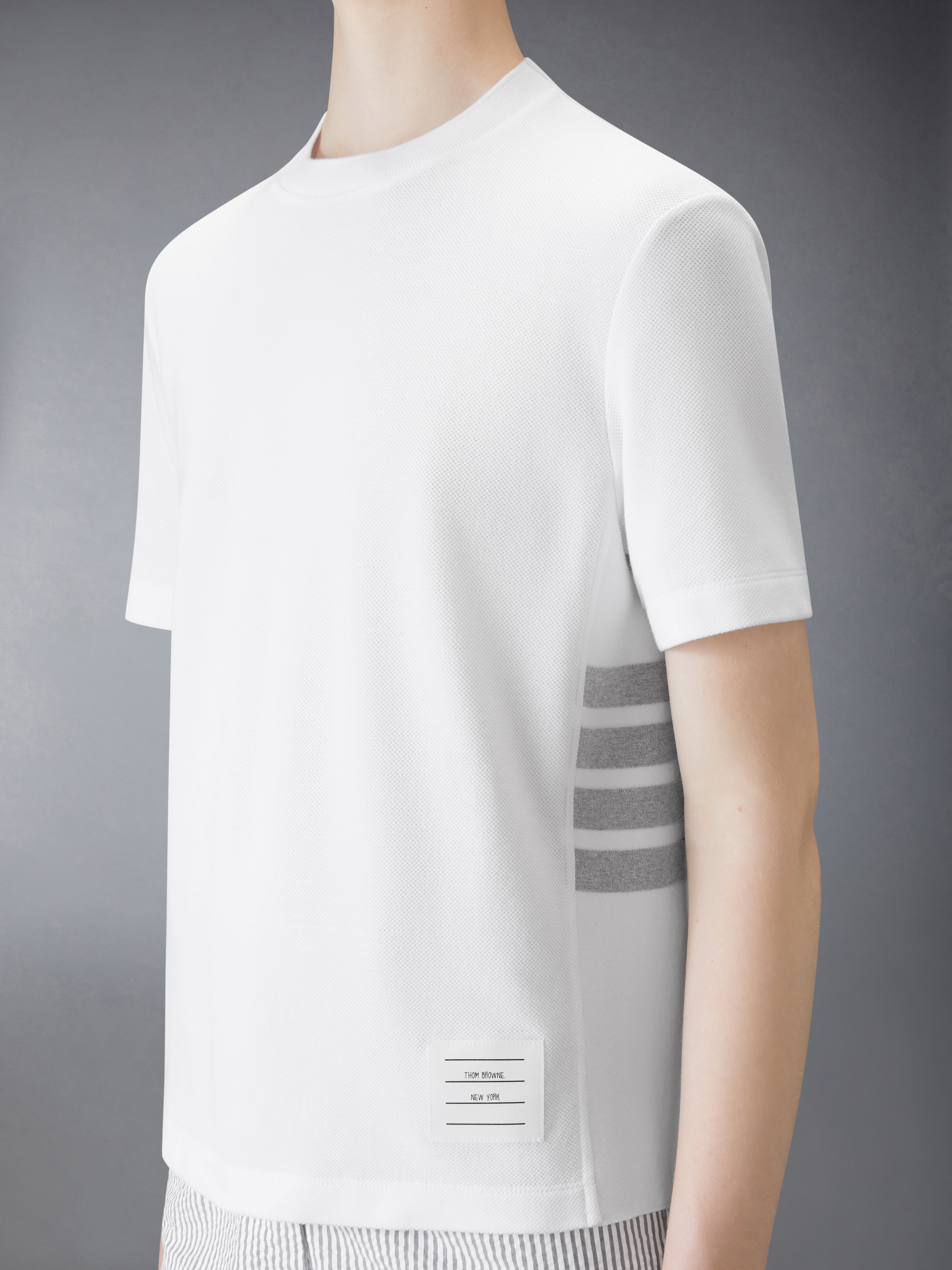 ★THOM BROWNE★クラシック ピケ バー Tシャツ Classic Pique 4 Bar Tee | Thom Browne