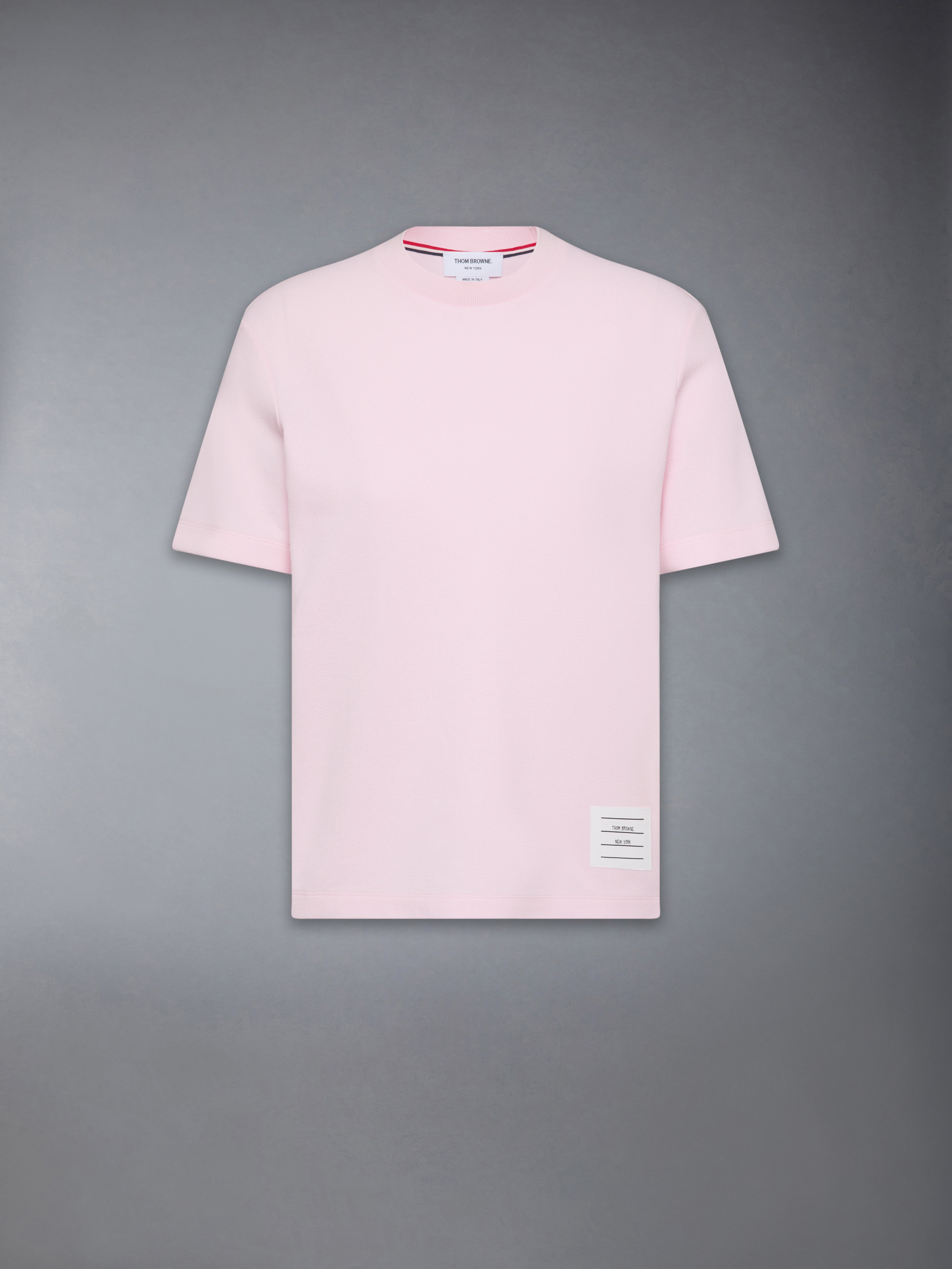 Short Sleeve Rib Cuff Polo W/ Engineered 4 Bar Stripe In