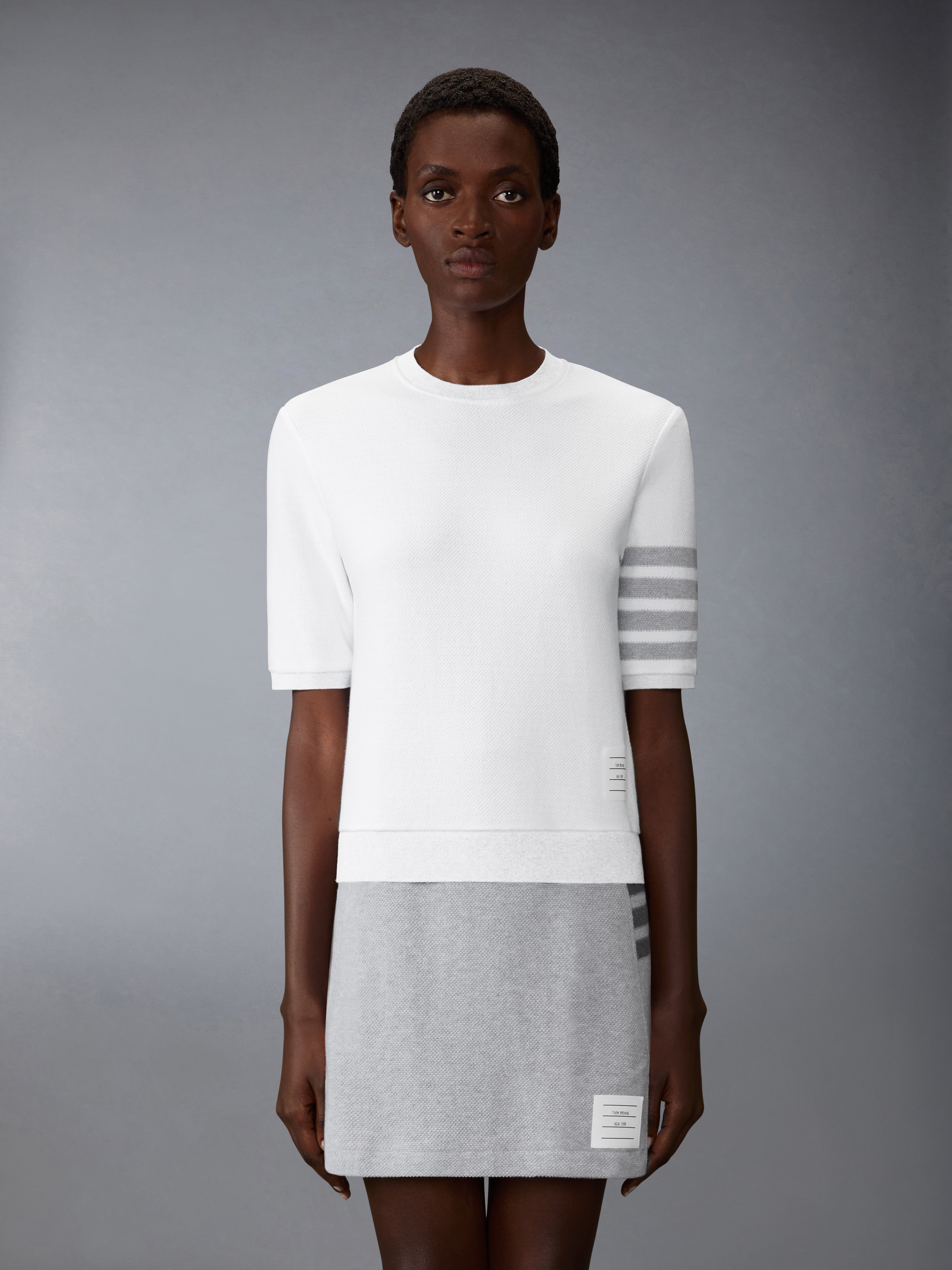 【@water】THOM BROWNE 4bar コットン ライン Cotton 4 Bar Classic Pullover Sweatshirt | Thom Browne
