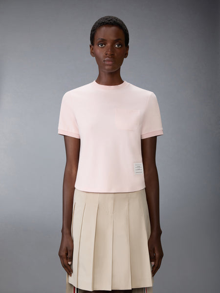 COTTON MILANO POCKET TEE LIGHT PINK
