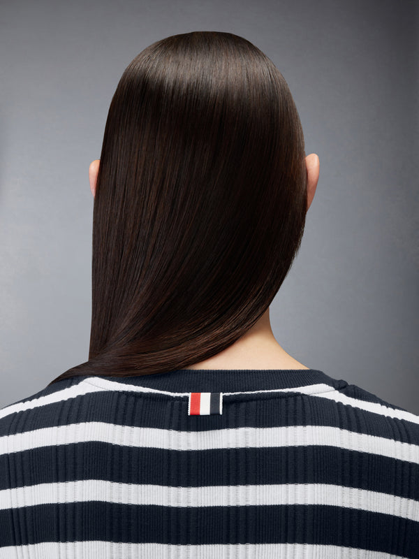 STIRIPED RIB SCALLOP EDGE TEE - image 5