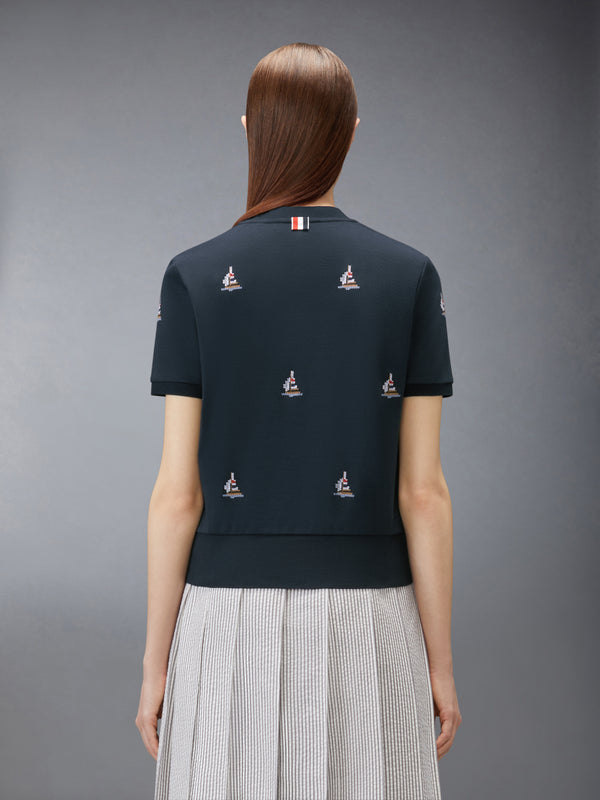 COTTON MILANO SAILBOAT RIB TEE - image 2