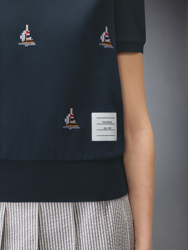 COTTON MILANO SAILBOAT RIB TEE - image 4