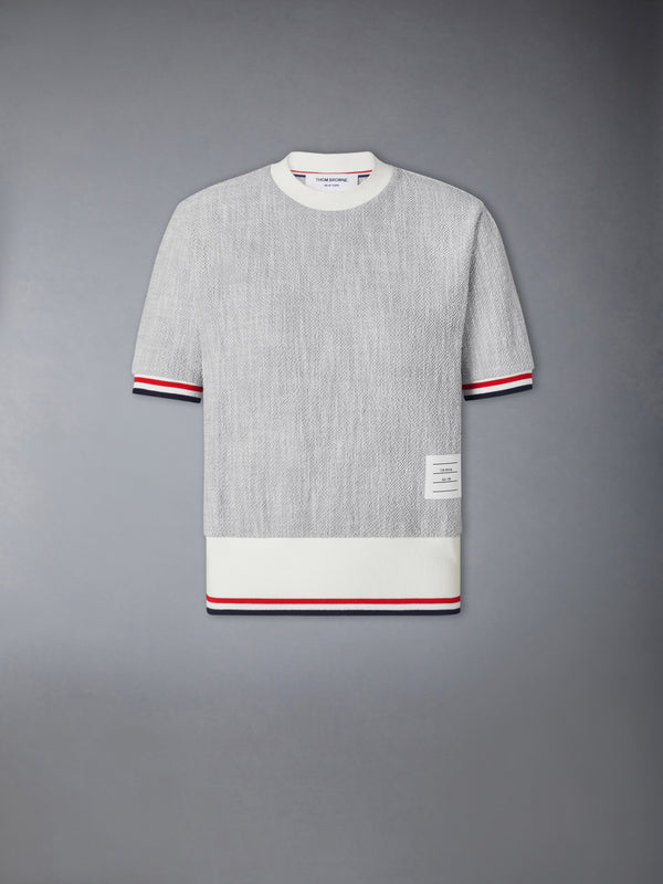 COTTON TWEED RWB CUFF TEE - featured image