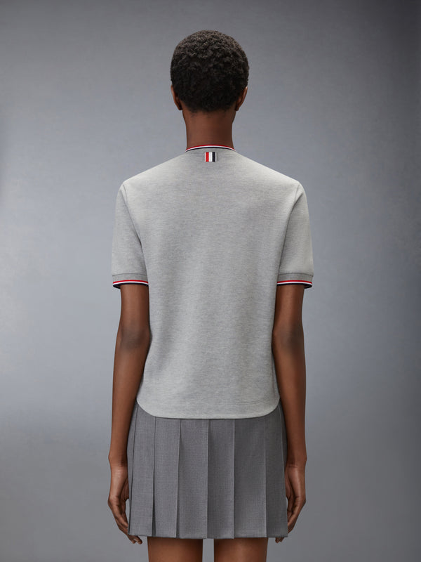 PIQUE RWB TIPPING TEE - image 2