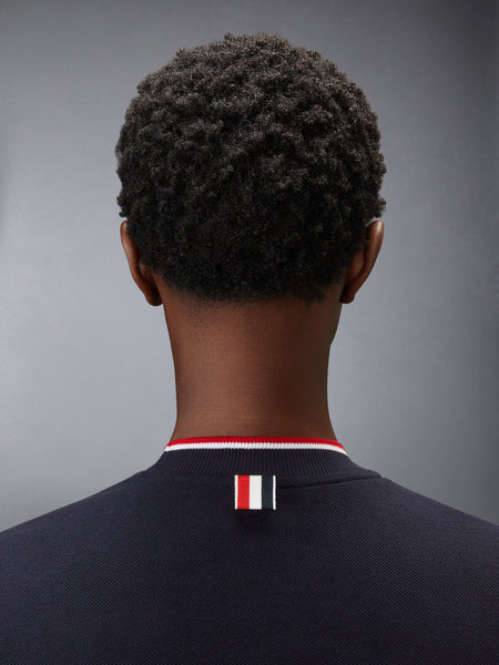 PIQUE RWB TIPPING TEE NAVY