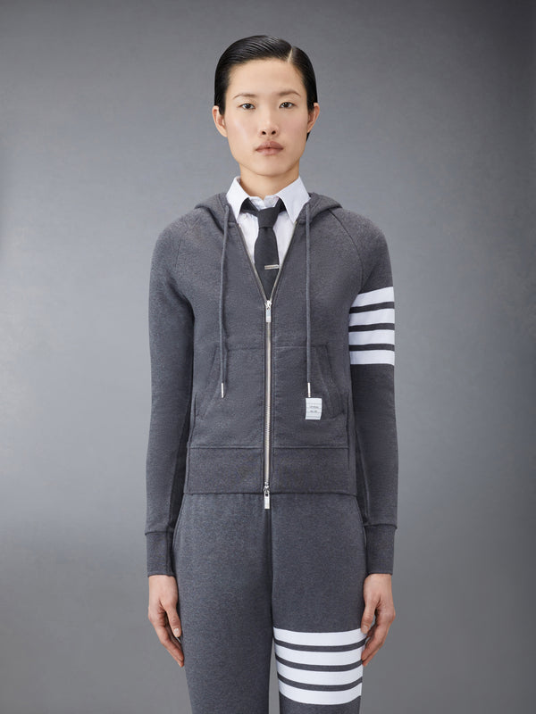 CLASSIC LOOPBACK 4-BAR FULL ZIP HOODIE - featured image