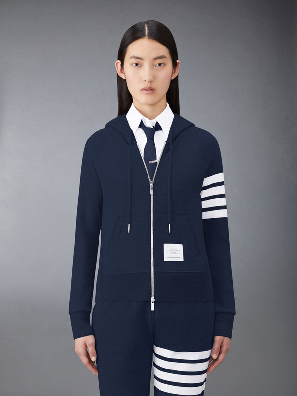 CLASSIC LOOPBACK 4-BAR FULL ZIP HOODIE - featured image