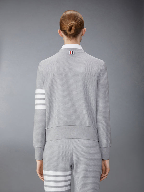 COTTON OTTOMAN RIB 4-BAR CREW NECK SWEATSHIRT - image 2