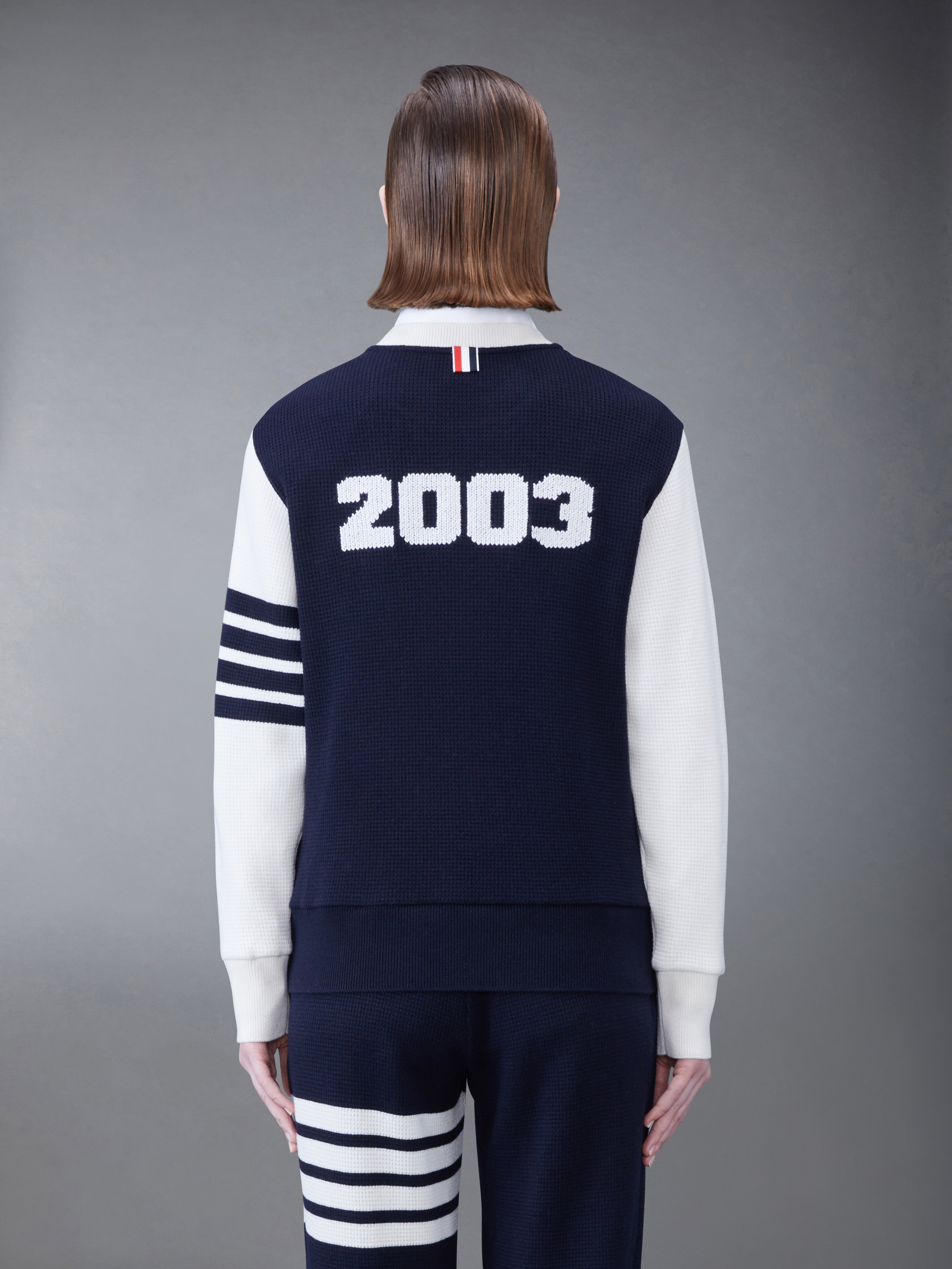 Cashmere Waffle 2003 4 Bar Sweatshirt | Thom Browne