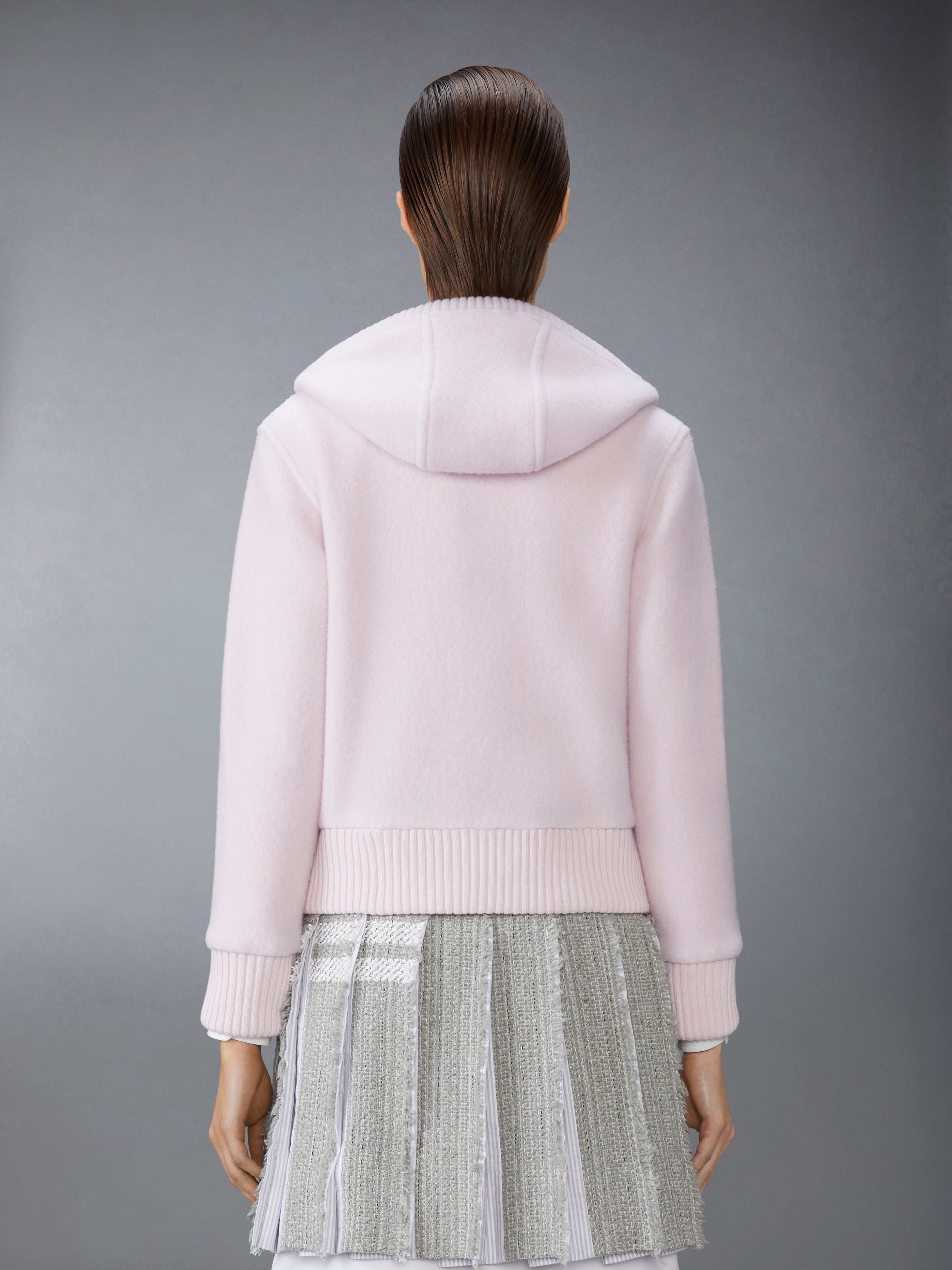Thom Browne｜SWEATSHIRTS (MJT518A J0201 100) Classic Loopback Stripe Hoodie | Thom Browne
