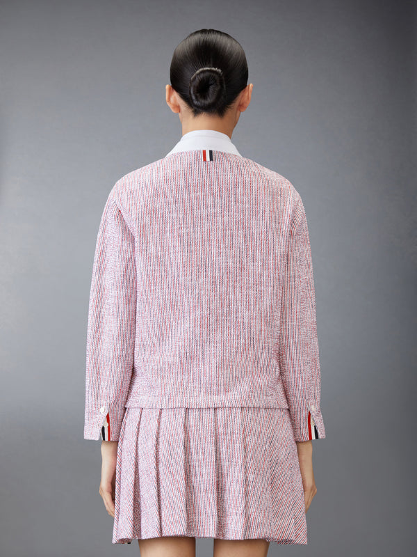 COTTON TWEED CREW NECK CARDIGAN - image 2