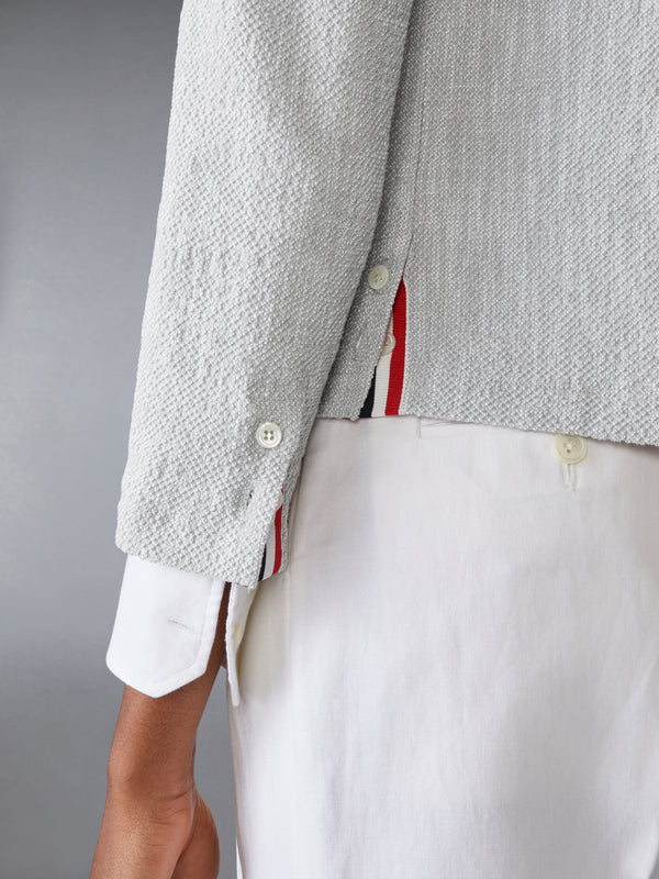 COTTON TWEED CREW NECK CARDIGAN - image 3