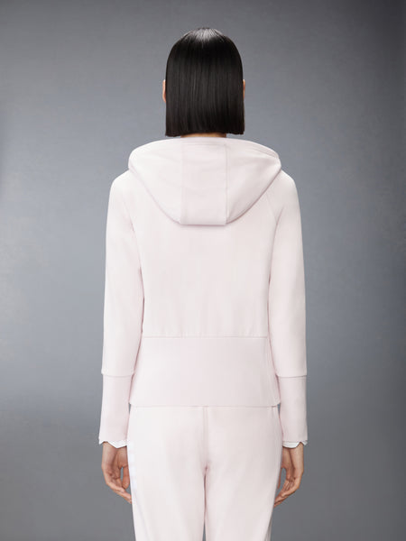 SOLID LOOPBACK 4-BAR ZIP UP HOODIE