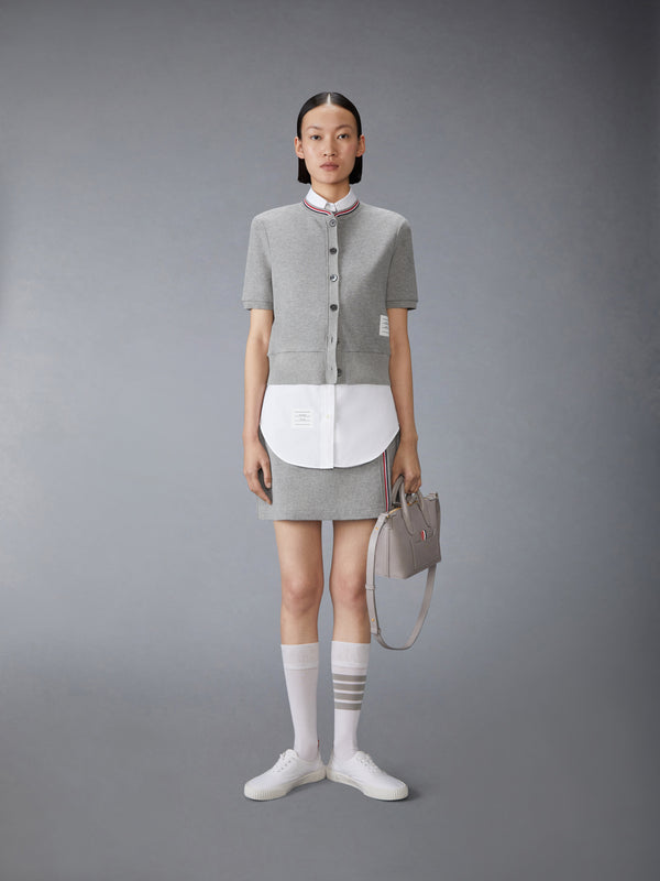 COTTON WAFFLE SHORT SLEEVE CARDIGAN - image 3