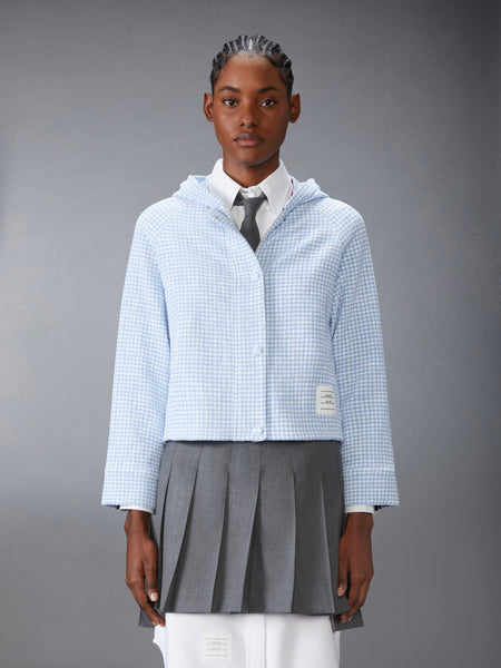 GINGHAM COTTON TWEED JACKET