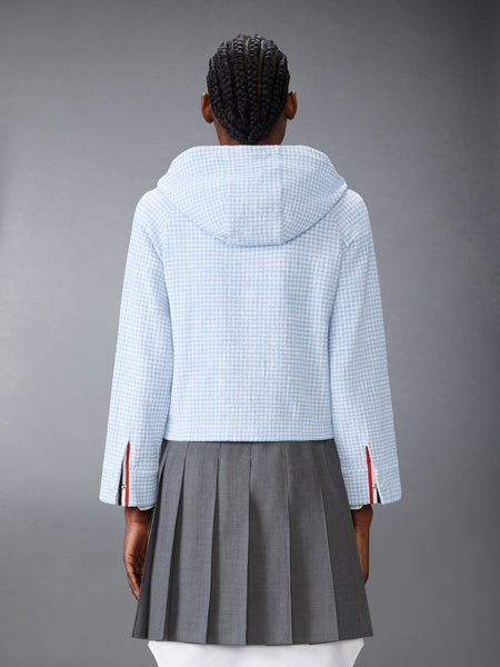 GINGHAM COTTON TWEED JACKET