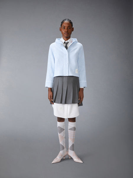 GINGHAM COTTON TWEED JACKET
