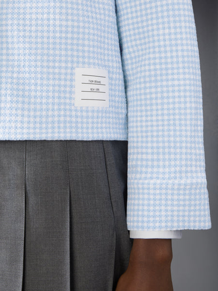 GINGHAM COTTON TWEED JACKET