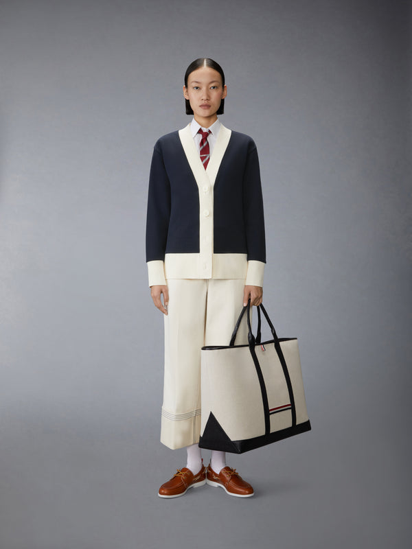 SOLID DOUBLE FACE KNIT OVERSIZED CARDIGAN - image 3