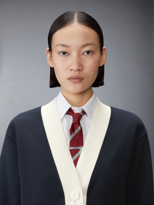 SOLID DOUBLE FACE KNIT OVERSIZED CARDIGAN - image 5