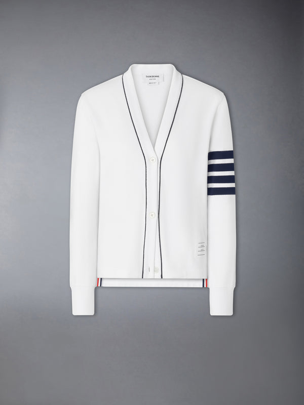 LOOPBACK PIPING 4-BAR CARDIGAN - featured image