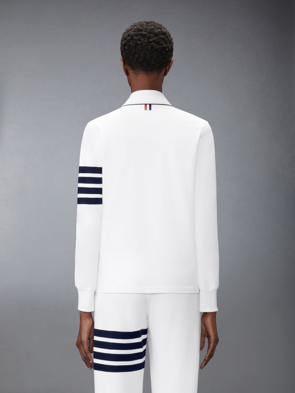 LOOPBACK PIPING 4-BAR CARDIGAN - image 2