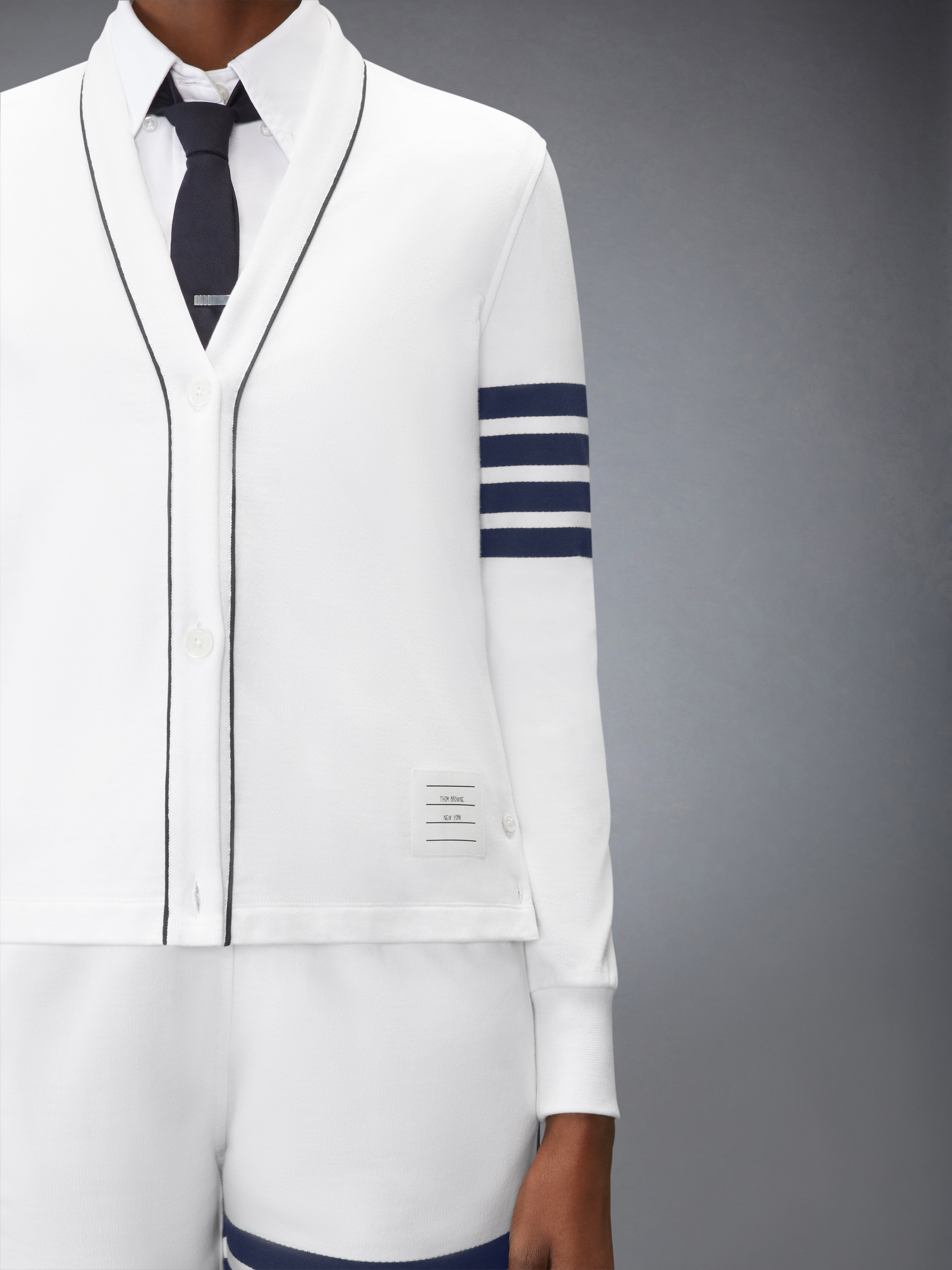 THOM BROWNE カーディガン　ホワイト　白 ウィメンズ ニットウェア・カーディガン | Thom Browne