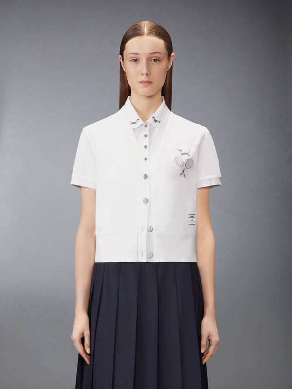 JERSEY EMBROIDERY CARDIGAN - image 1