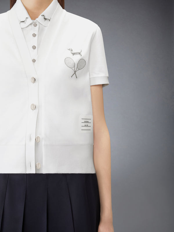 JERSEY EMBROIDERY CARDIGAN - image 5