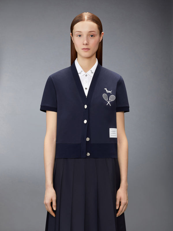 JERSEY EMBROIDERY CARDIGAN - image 1