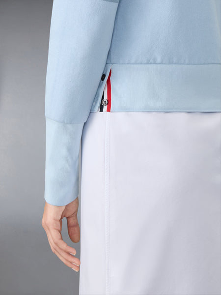 ループバック 4-BAR シュリンク パーカー ライト ブルー