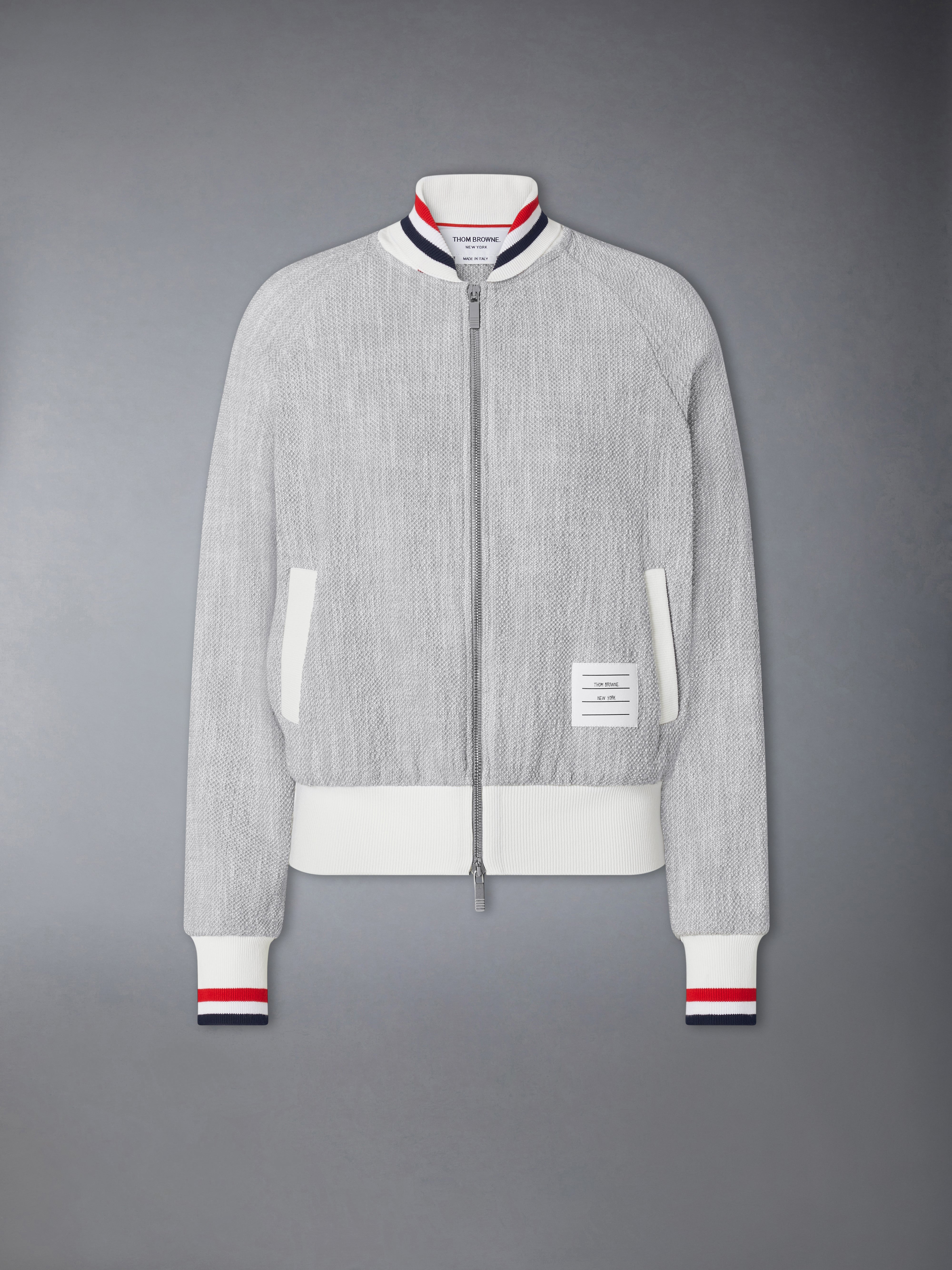 コットン ツイード RWB カフ ボンバージャケット | Thom Browne