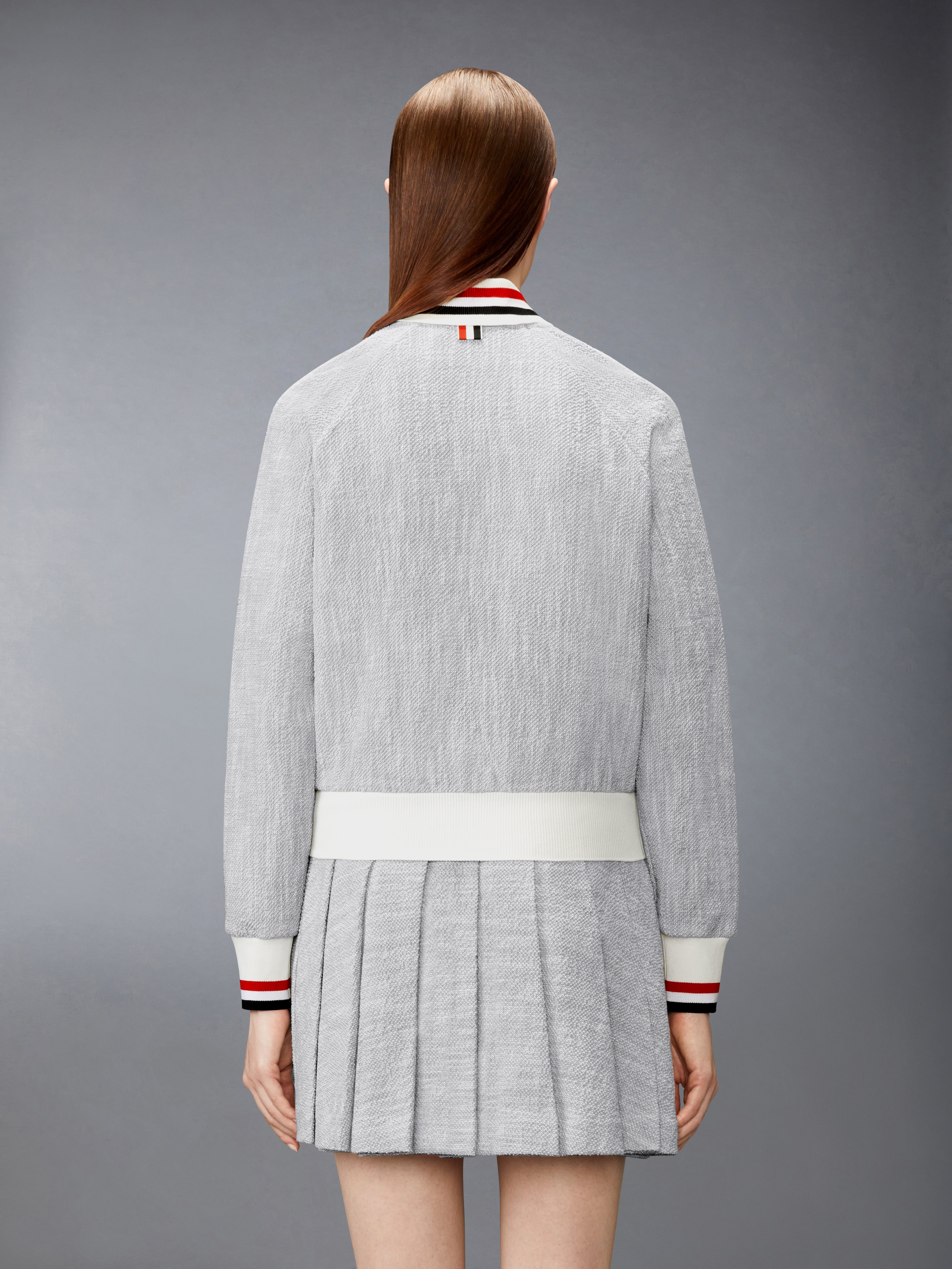 コットン ツイード RWB カフ ボンバージャケット | Thom Browne