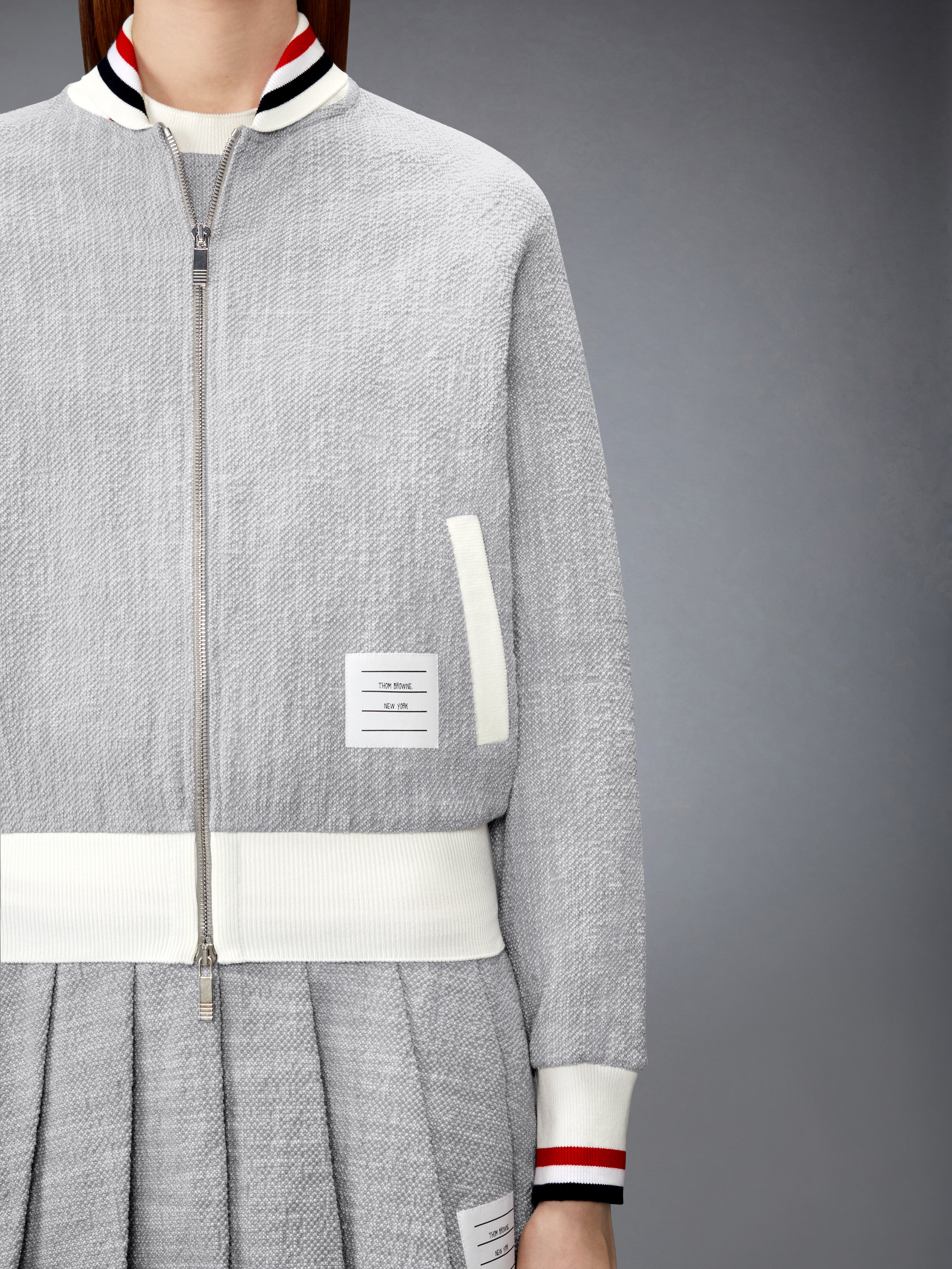 コットン ツイード RWB カフ ボンバージャケット | Thom Browne