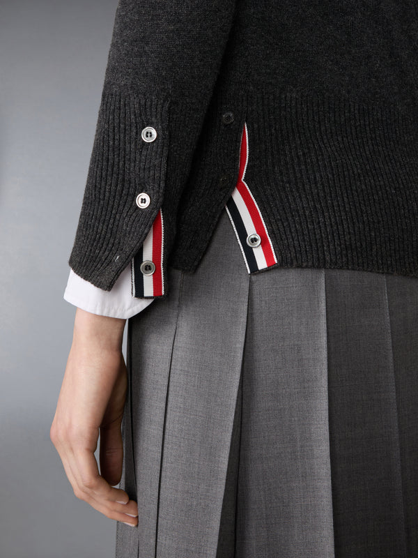 STRIPED SLEEVE SWEATER