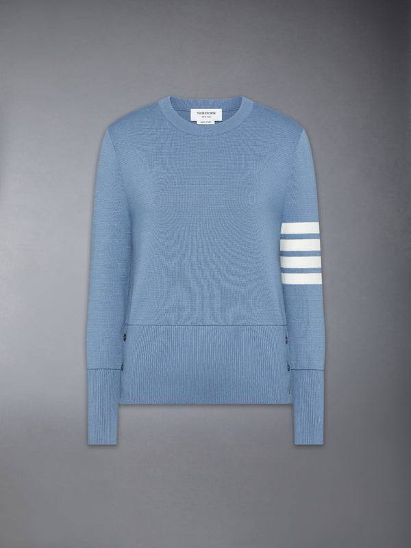 COTTON 4-BAR CLASSIC MILANO STITCH PULLOVER - featured image