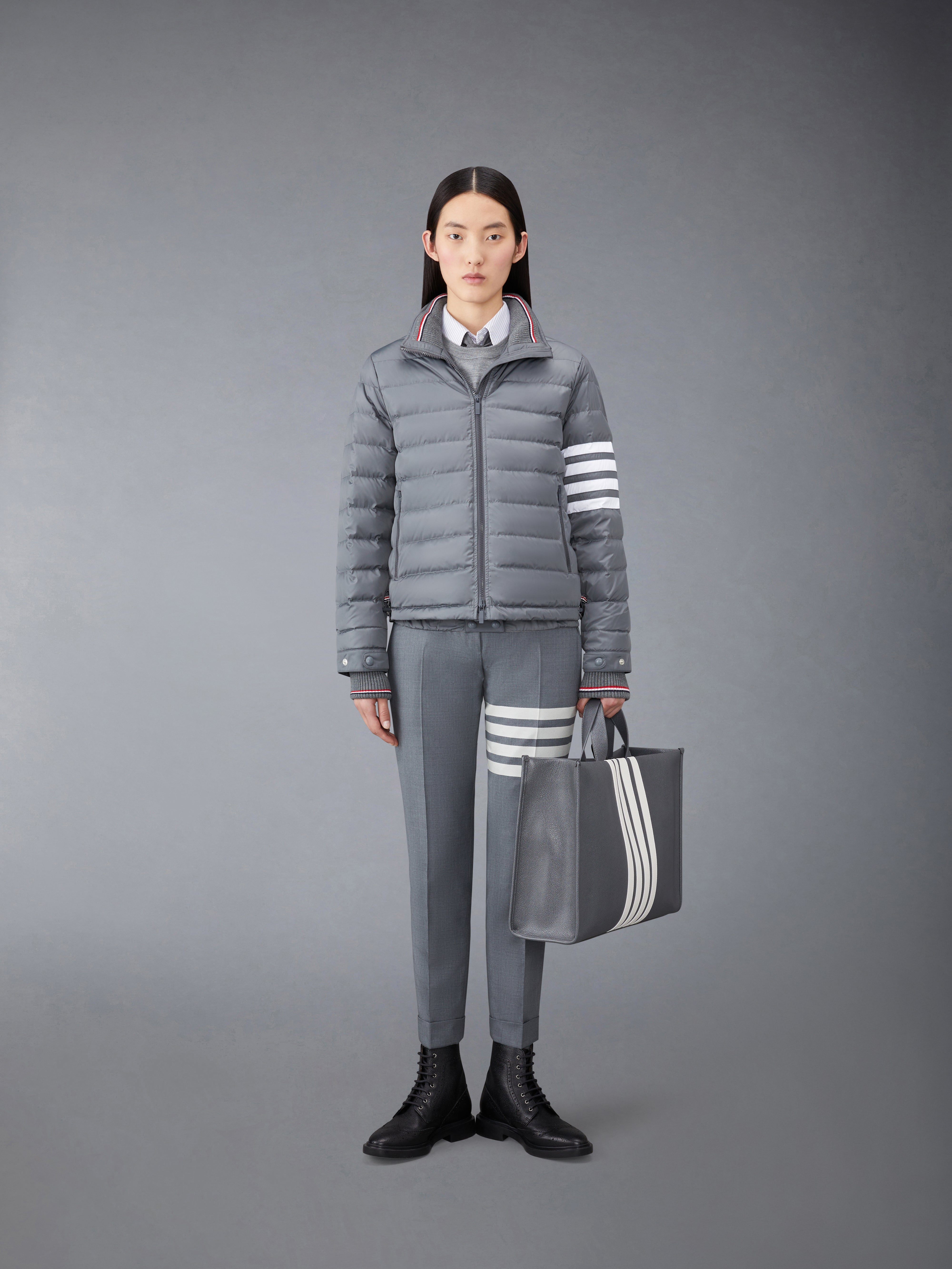 【THOM BROWNE】ニット&キャンバス&ペブル加工レザー ハイカット Thom Browne シューズ | 最大70%OFF | THE OUTNET (アウトネット)