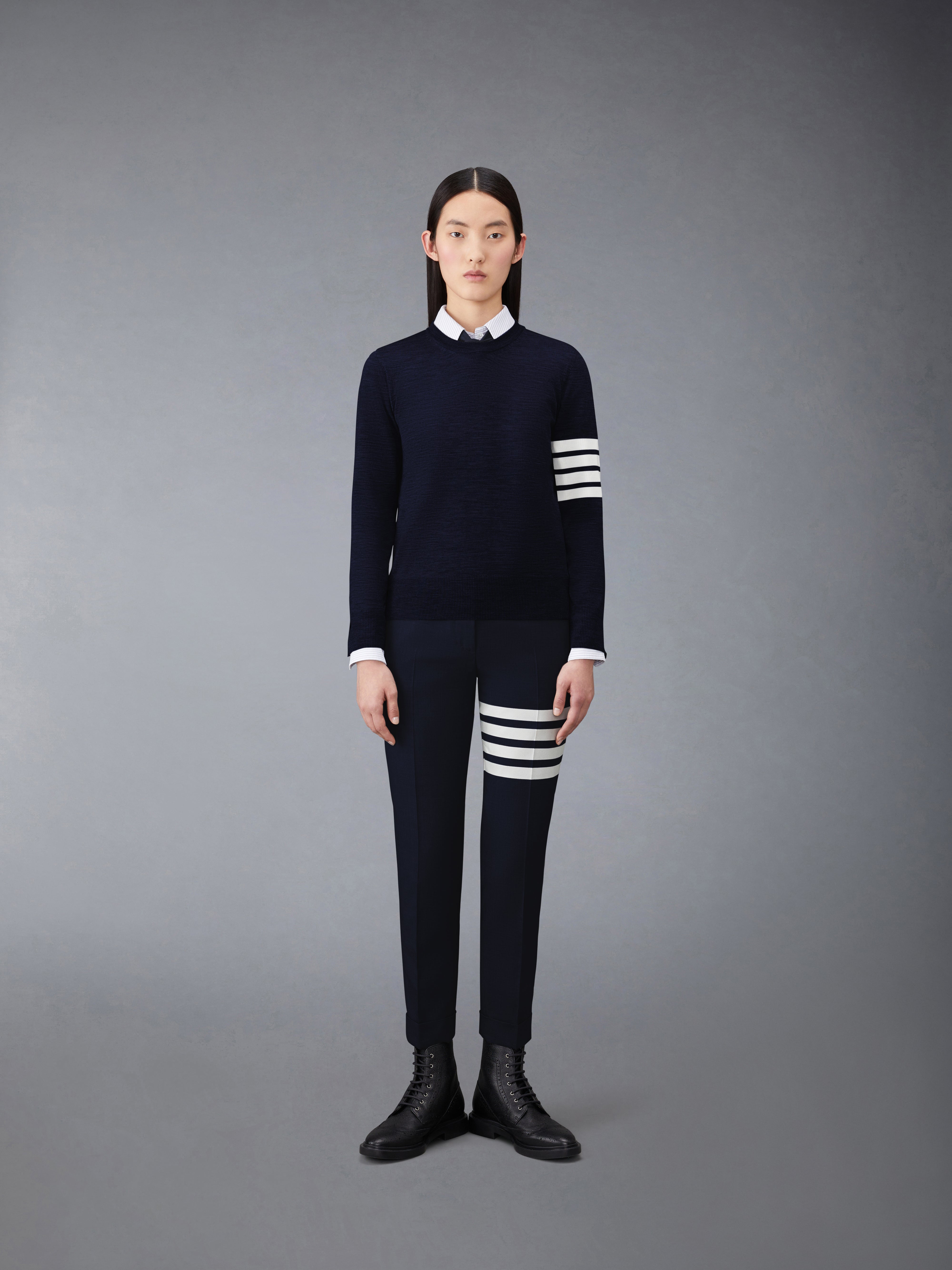 ウール 4BAR リラックスフィット プルオーバー | Thom Browne ウール 4BAR リラックスフィット プルオーバー | Thom Browne