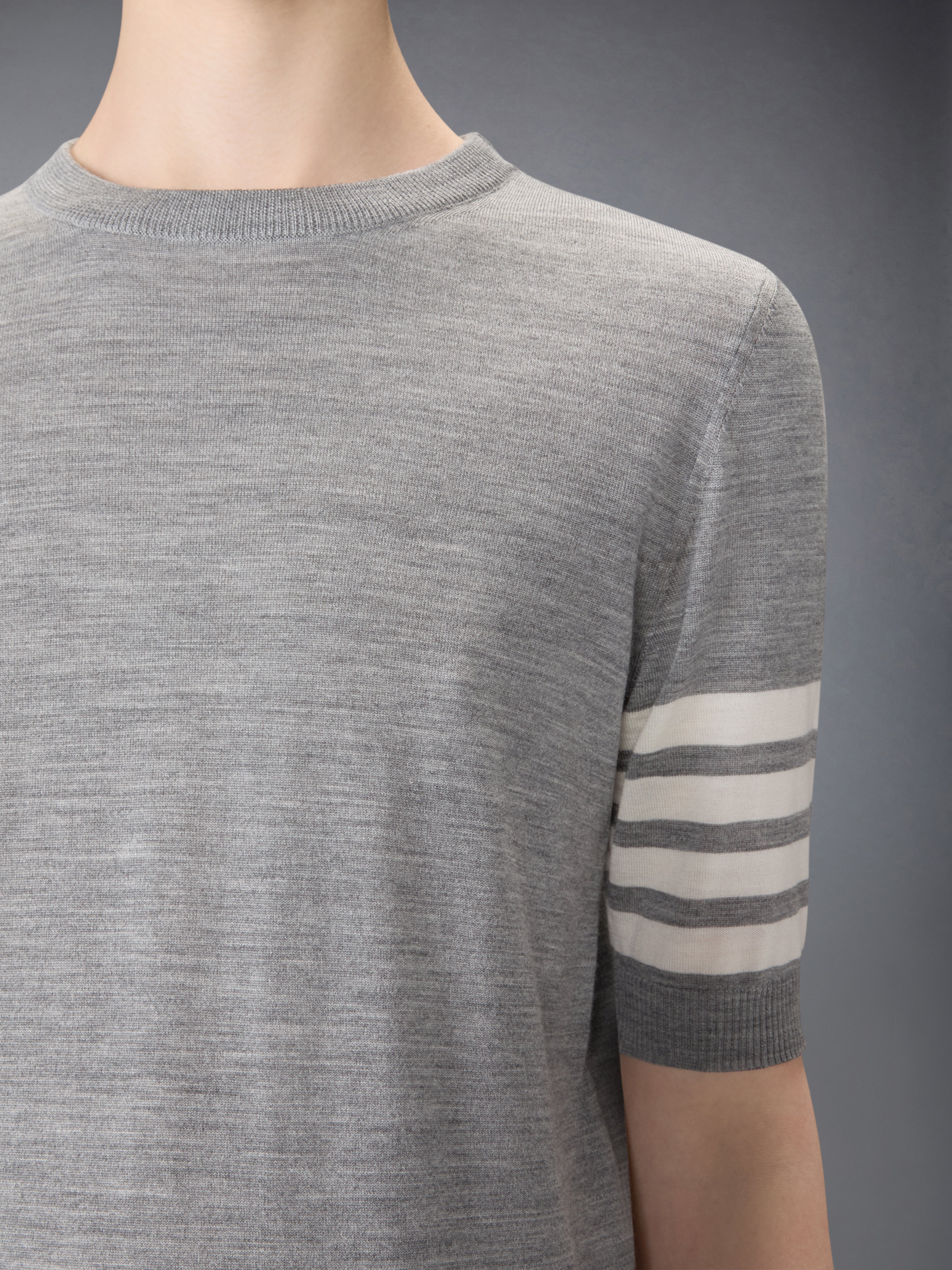 fine merino wool 4-bar tee | Thom Browne