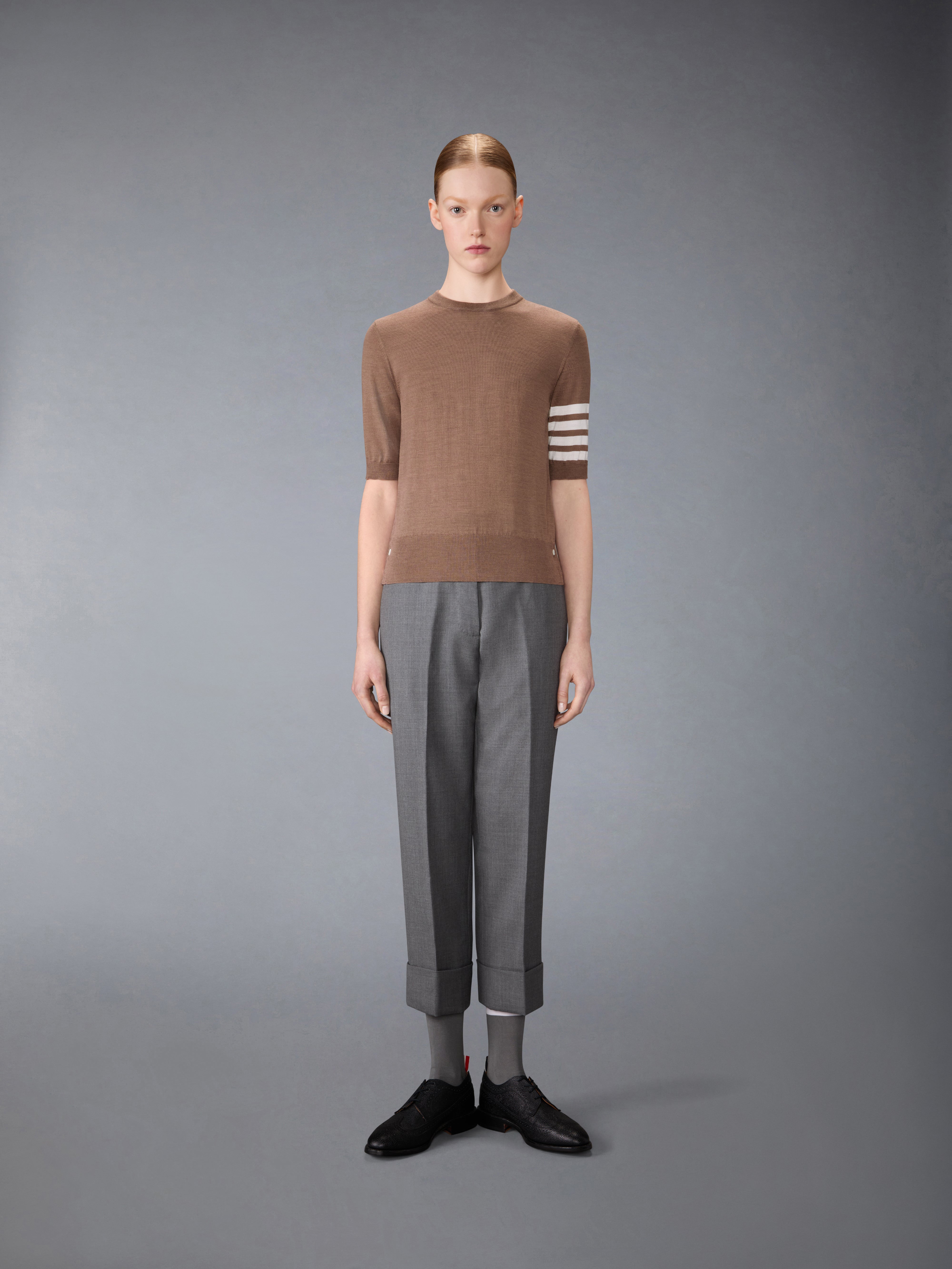 〈THOM BROWNE〉FINE MERINO WOOL 4-BAR TEE（関税込み） fine merino wool 4-bar tee | Thom Browne
